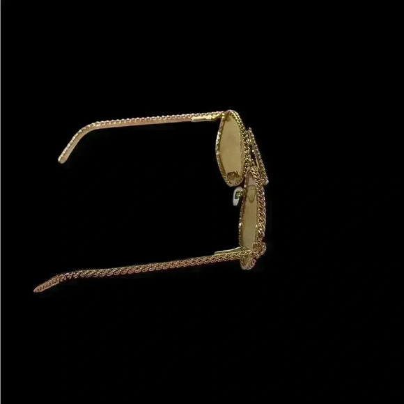 Gold and Black Men's Sunglasses - Picture 6 of 16